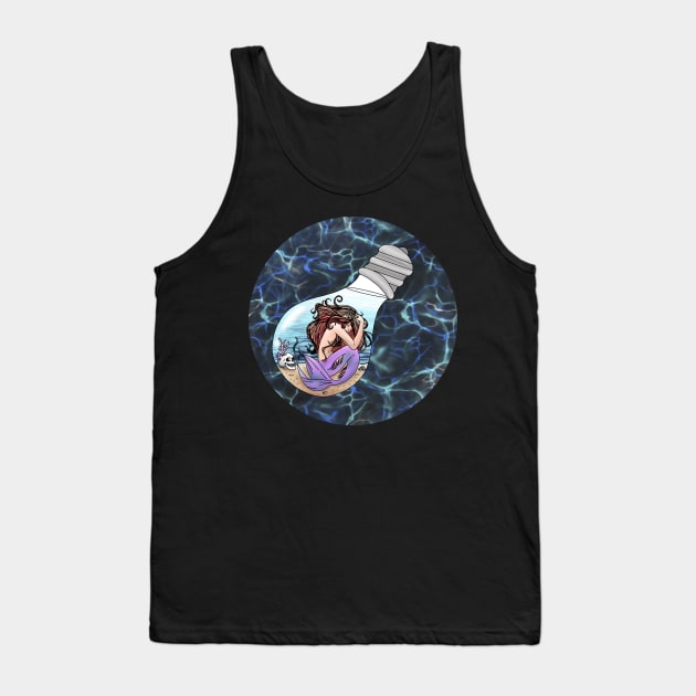 Mermaid in a lightbulb Tank Top by Shoryotombo